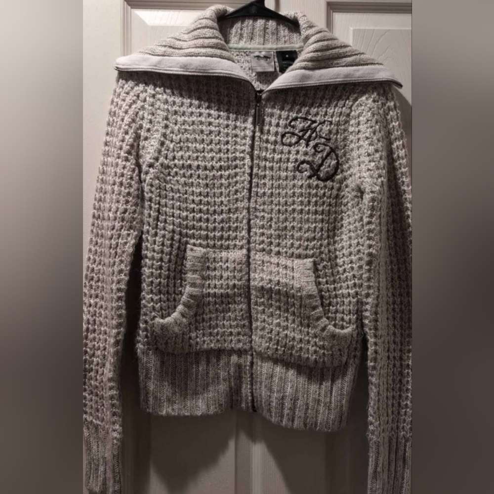 Harley-Davidson Full Front Zip Sweater - Size Small